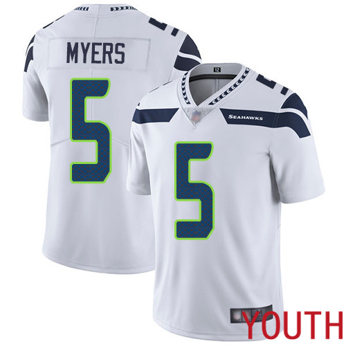 Seattle Seahawks Limited White Youth Jason Myers Road Jersey NFL Football 5 Vapor Untouchable